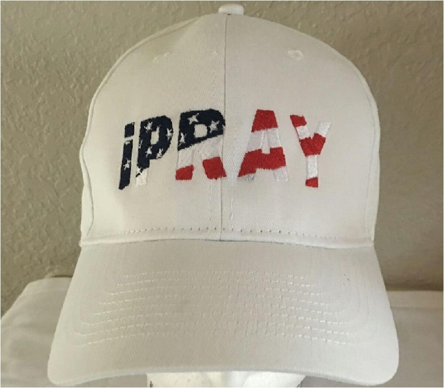 iPRAY EMBROIDERY Constructed Cotton Twill Caps