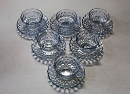 Anchor Hocking Blue Bubble Set of Six Cup & Saucer Sets - $49.99