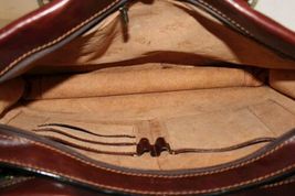 Vintage Tony Perotti Men Briefcase Brown Leather Bag Italy Shoulder Messenger image 5