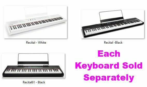 Digital Piano Keyboard w Semi Weighted Keys Speaker Split Layer FX & Lesson Mode