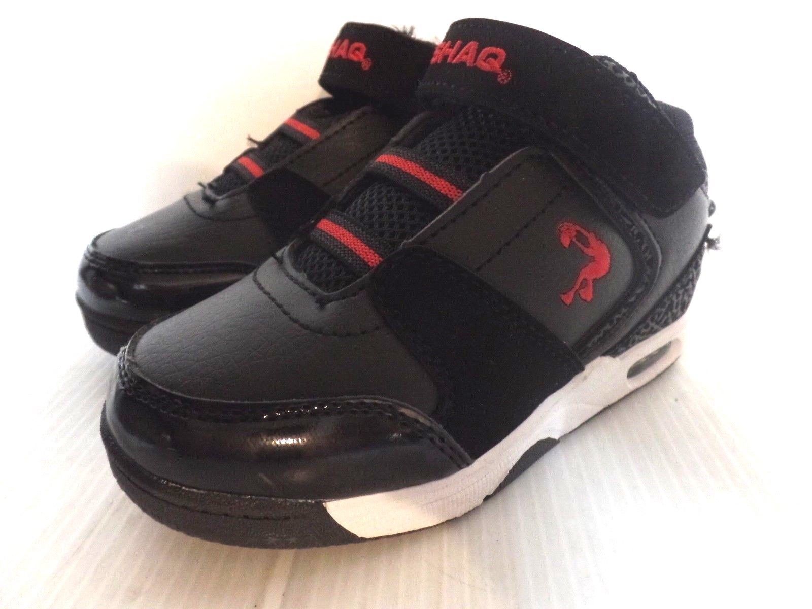 Shaq Boys Toddler Shoe Athletic, Basketball, School Sneakers Black Red Baby Shoes