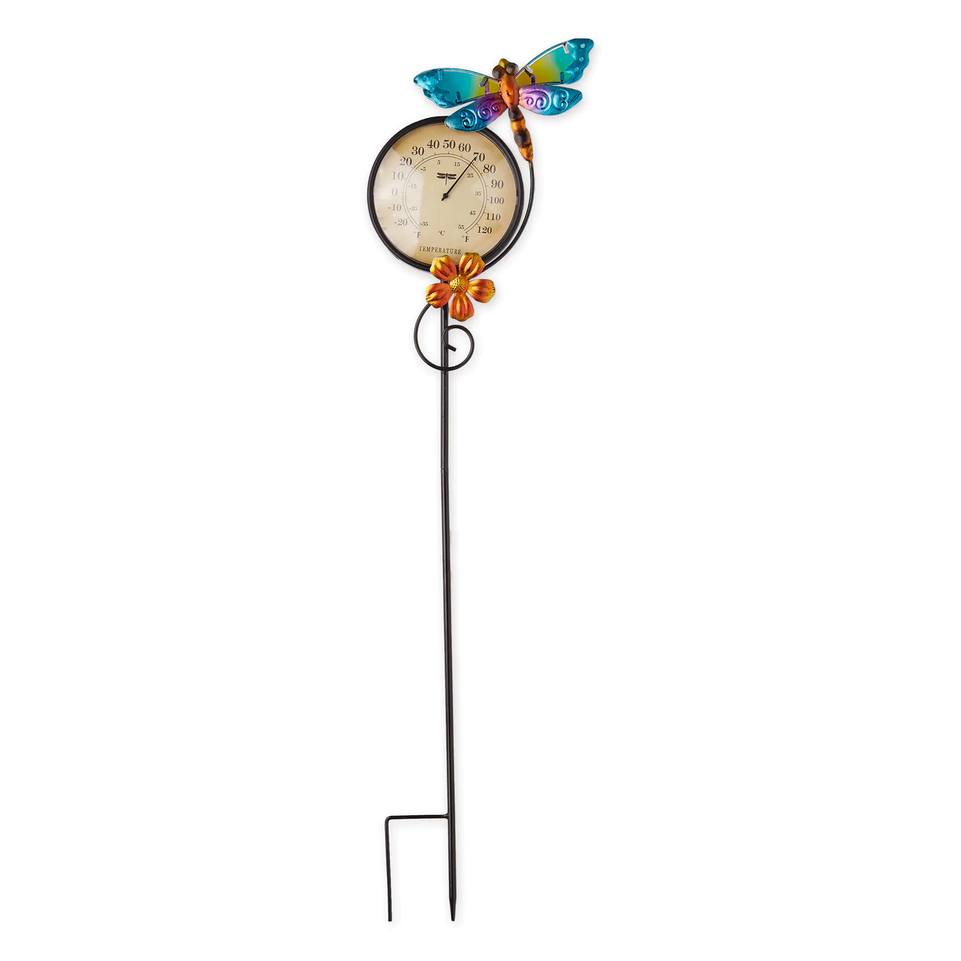Thermometer Garden Stake - Garden Dragonfly - $33.92