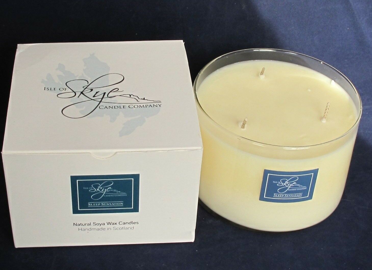 Isle of Skye Candle Sleep Sensations 3 wick Natural Soy Candle Made In