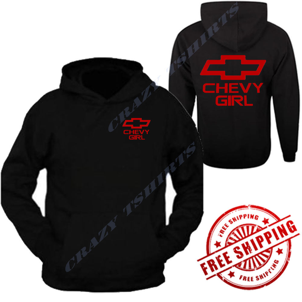 NEW DURAMAX CHEVROLET RED CHEVY D Chest and Arm Hoodie Sweatshirt S to 2XL