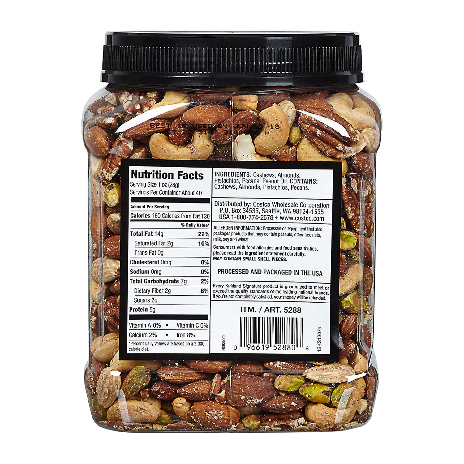 Mixed Roasted Nuts Extra Fancy KIRKLAND Signature Salted / Unsalted 1.13kg/ 40oz Nuts & Seeds