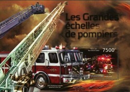 Fire Engines Stamp Firefighter Pierce 105 Rear Mount Ladder S/S MNH #290... - $16.37