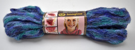 Lion Brand Imagine Prints Ribbon Scarf Yarn - 1 Skein Blueberry Hill #310 - $8.50