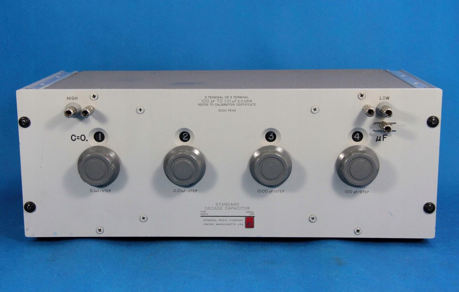 GenRad MODEL 1423 Precision Decade Capacitor / d 9180 Decade Boxes