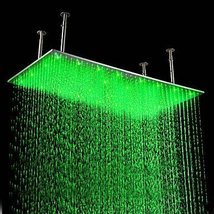 20 x 39 inch Stainless Steel Shower Head with Color Changing LED Light - $890.95
