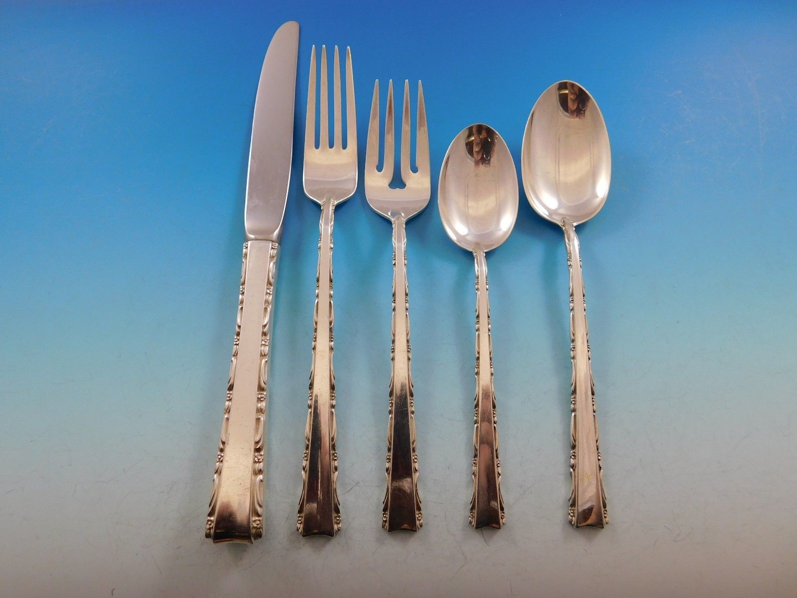 Madrigal by Lunt Sterling Silver Flatware Set for 12 Service 70 Pieces