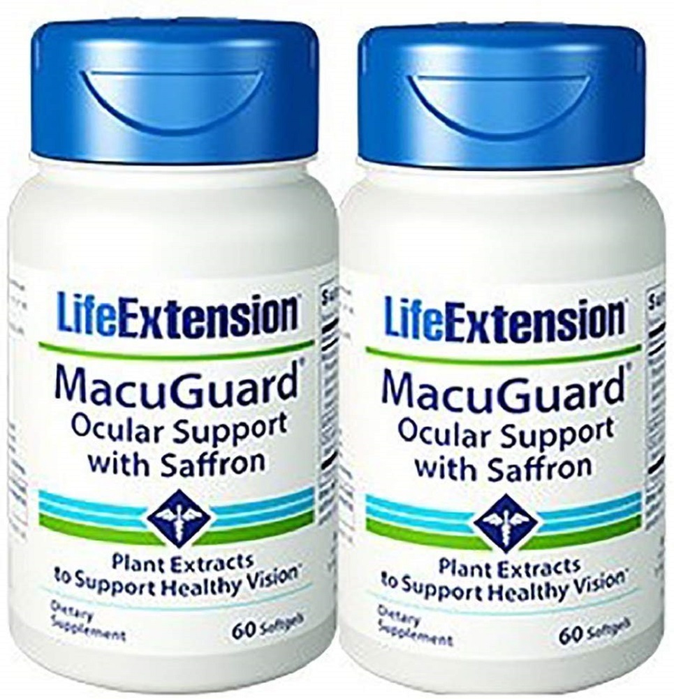 Life Extension Macuguard Ocular Support, 60 Softgels (2 Pack)