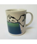 Happiness is a Snoopy Mug Coffee Tea &quot;I Think I&#39;m Allergic to Morning&quot; J... - $24.70
