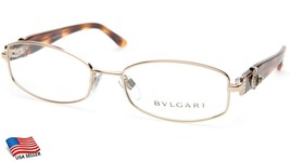 New Bvlgari 2119-B 278 GOLD/HAVANA Eyeglasses Frame 53-17-135mm B32mm Italy - $161.69