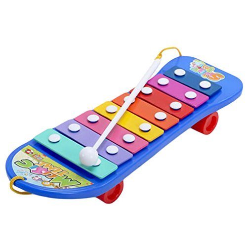 George Jimmy Musical Instrument Skateboard Education Kids Toy Harp with Hammer B