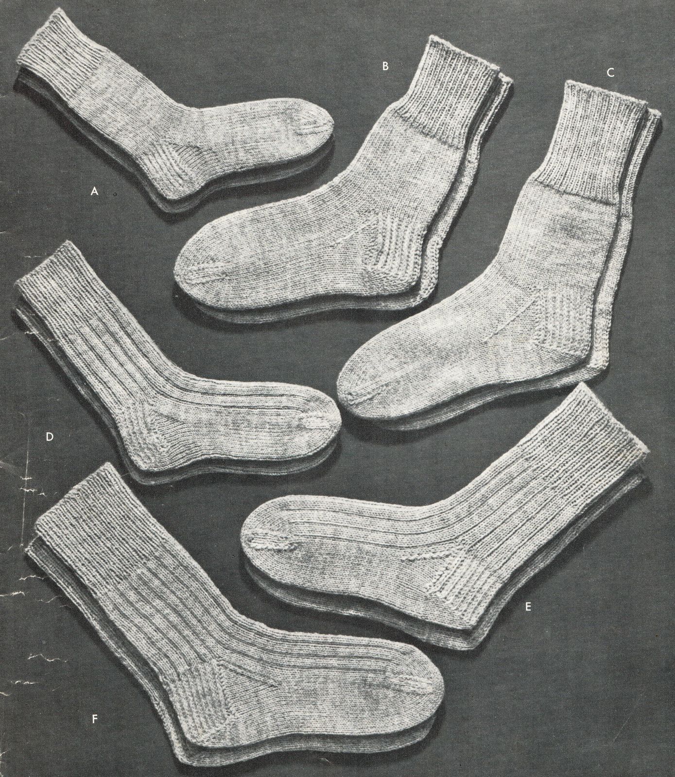 Vintage Knit Childrens Ankle Slack Pant Knee Party Socks Pattern 2-14 ...