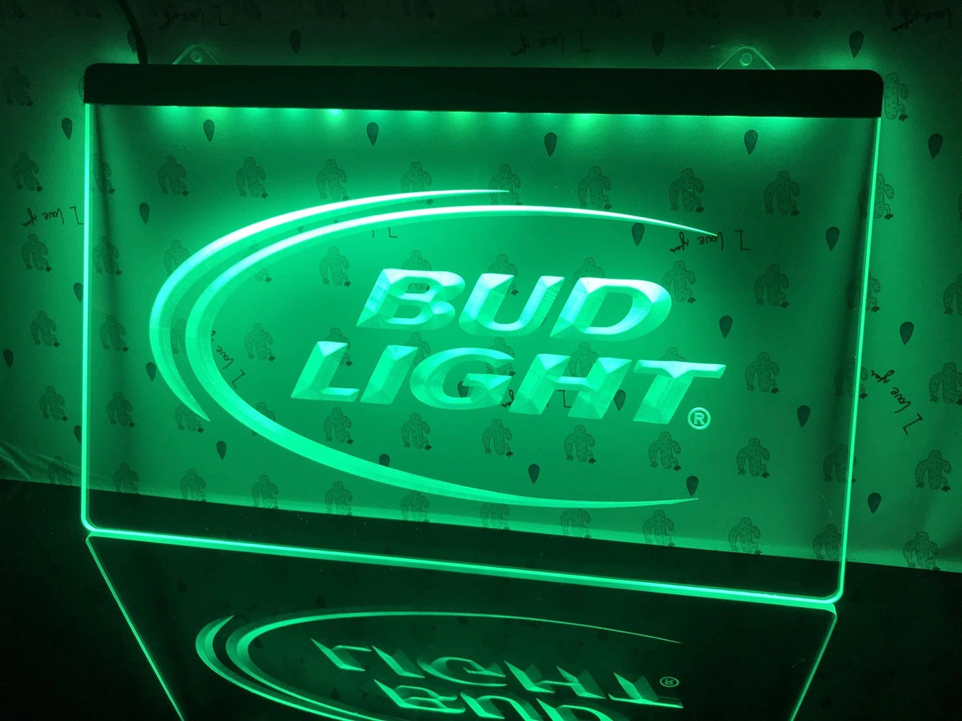 Bud Light Beer Bar LED Neon Sign Hang Sign Wall Restaurant, Pub, Club Decor