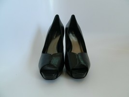 Nine West BonFireo Womens Black Peep-Toe Platform Pumps 4.5” Heel Shoes Size 9M - $32.99