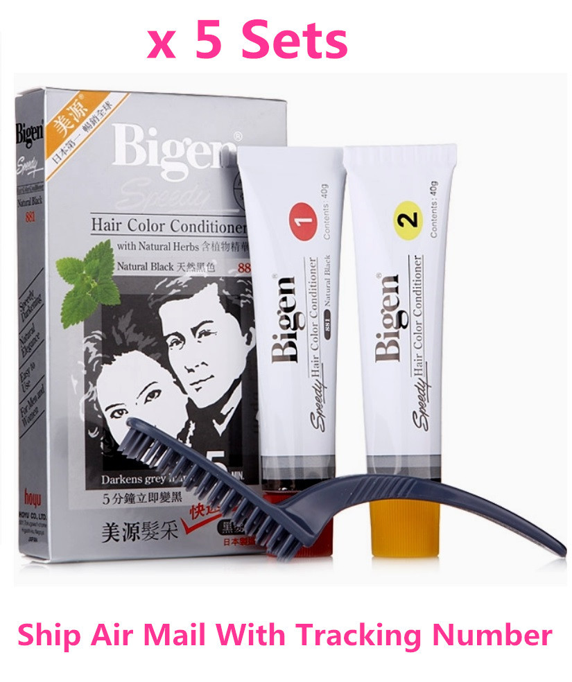 Primary image for Japan Bigen Speedy Hair Dye Hair Color Conditioner Natural Black #881 x 5 Sets 