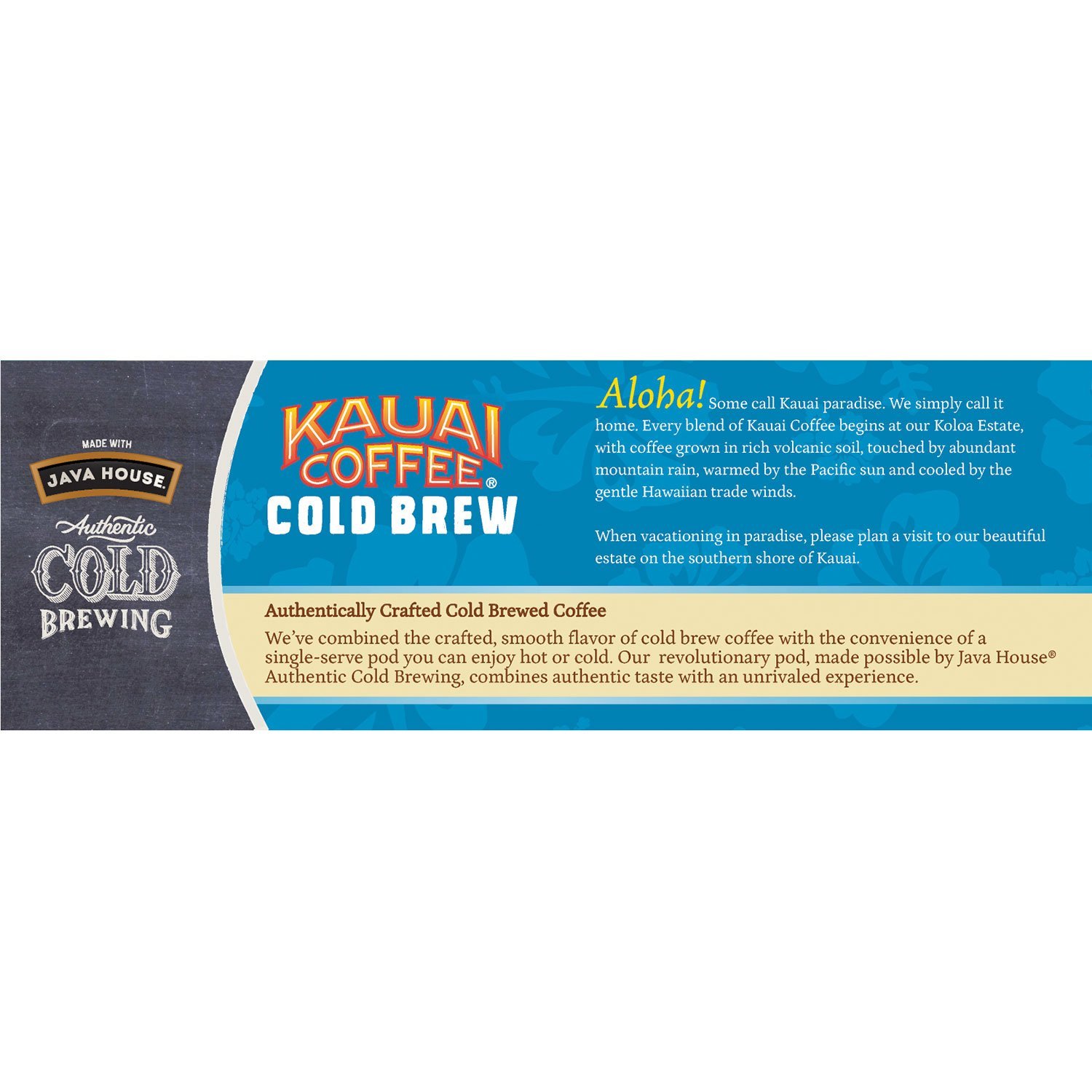 Kauai Cold Brew K-Cups, Vanilla Macadamia (36 ct.) - Coffee Pods & K-Cups