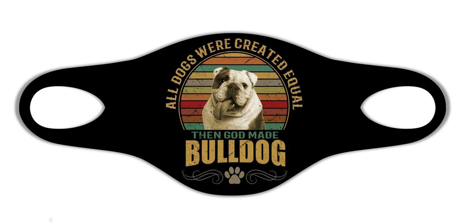 Bulldog Dog Cool Protective Washable Breathe Face Mask Pet Man Best Friend