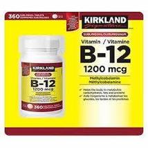 Kirkland Signature Vitamin B12 1200mcg 2 x 360 Sublingual Natural Cherry... - $69.99