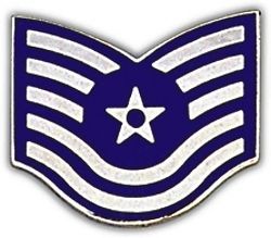 Primary image for AIR FORCE USAF E-6  TECH SERGEANT RANK  LAPEL HAT   PIN