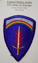 U.S Army In Europe Military Patch ( Circa: Post 1946 )  Merrowed Lot 59 - $8.81