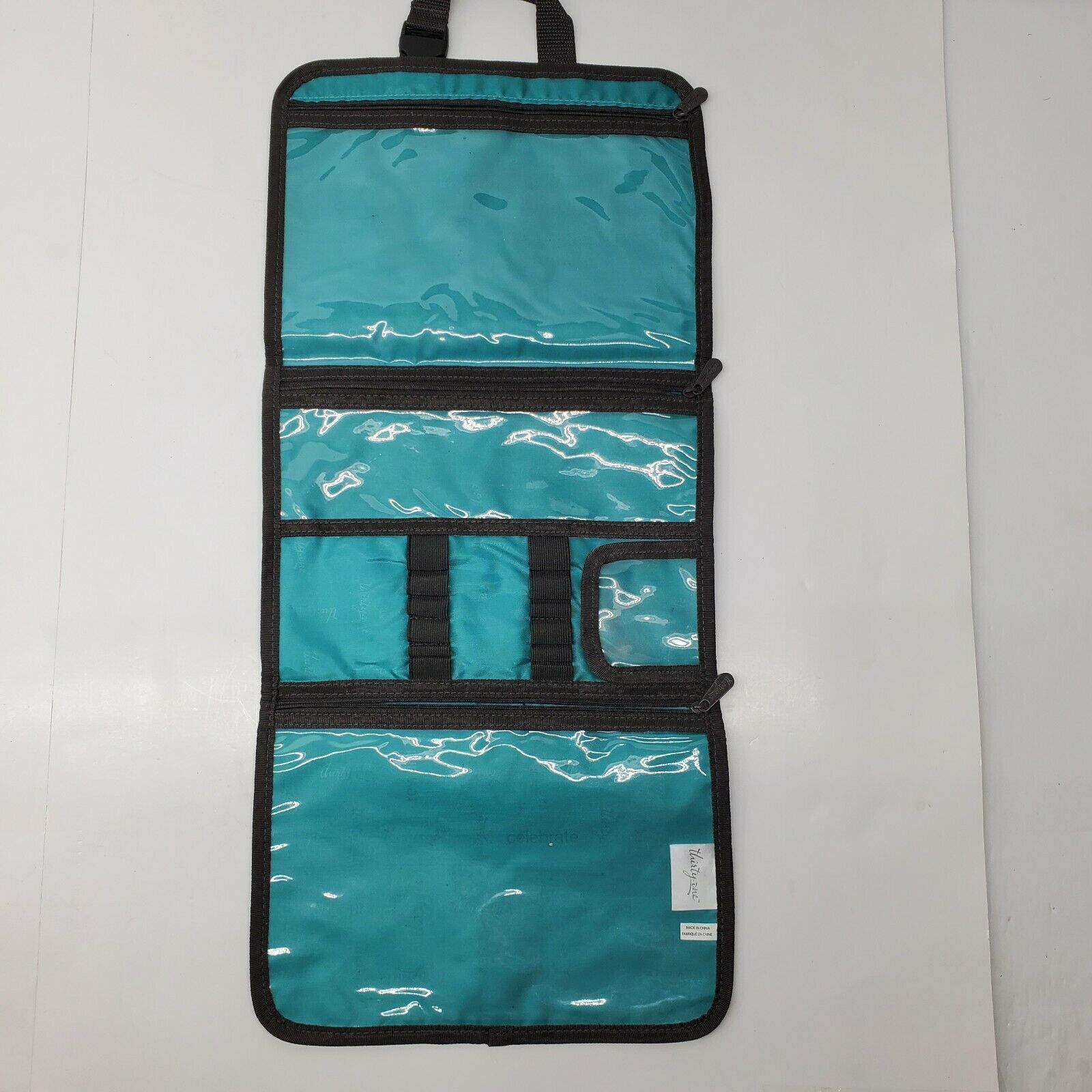 Thirty One Wall Organizer Hanging 7 Pocket 31 Black Polka Dots Women