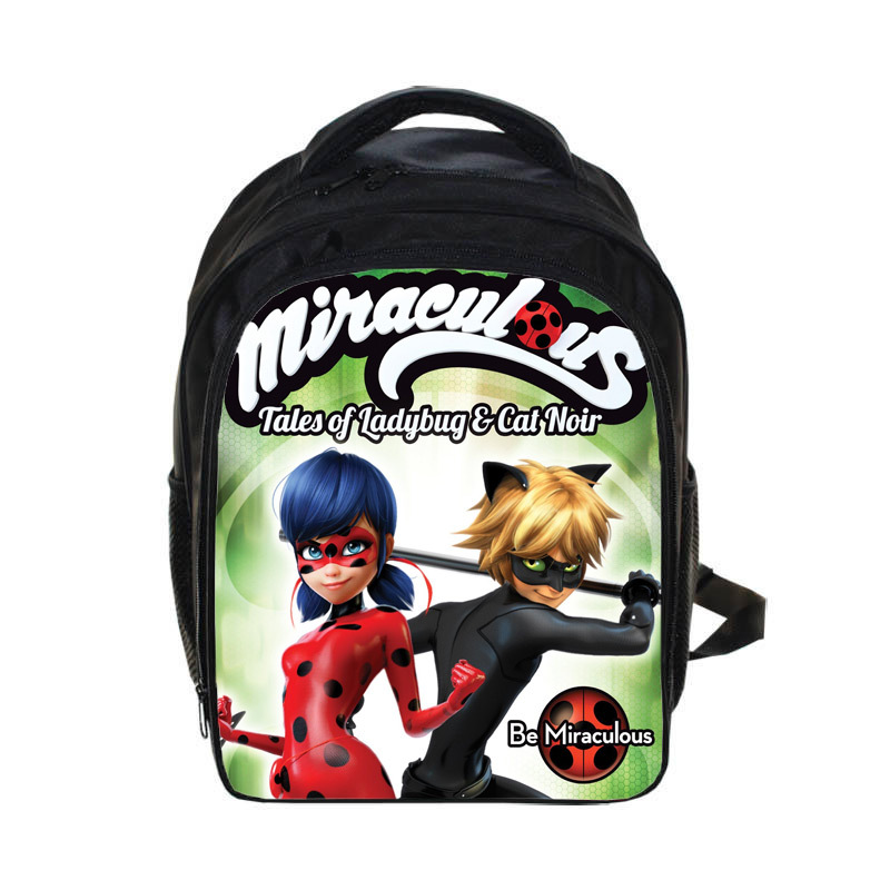 Miraculous Tales of Ladybug & Cat Noir Kids School Book Bag Backpack