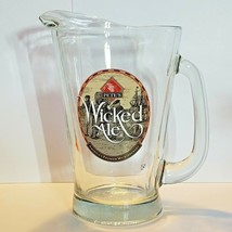Pete&#39;s Wicked Ale Heavy Duty Glass Pitcher 60oz 8 3/4&quot; Tall Handle  - $18.46