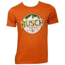 Busch Beer Camo Logo Hunter Orange T-Shirt Orange - $34.98+