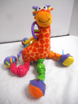 Lamaze Stretch The Spotted Plush Giraffe Crib/Stroller Toy Clip&Go Link 0-9 mos. - $14.84