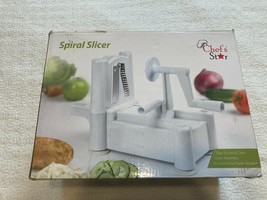 Chefs Star Spiralizer Omni-Blade Spiral Vegetable Slicer, Peeler and Shr... - $9.90