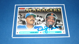Dusty Baker Signed Framed 11x17 Volpe Poster Display Dodgers image 2