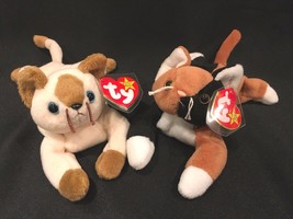 Snip & Chip The Cat Ty Beanie Baby 1996  Lot of 2 Mint - $18.99