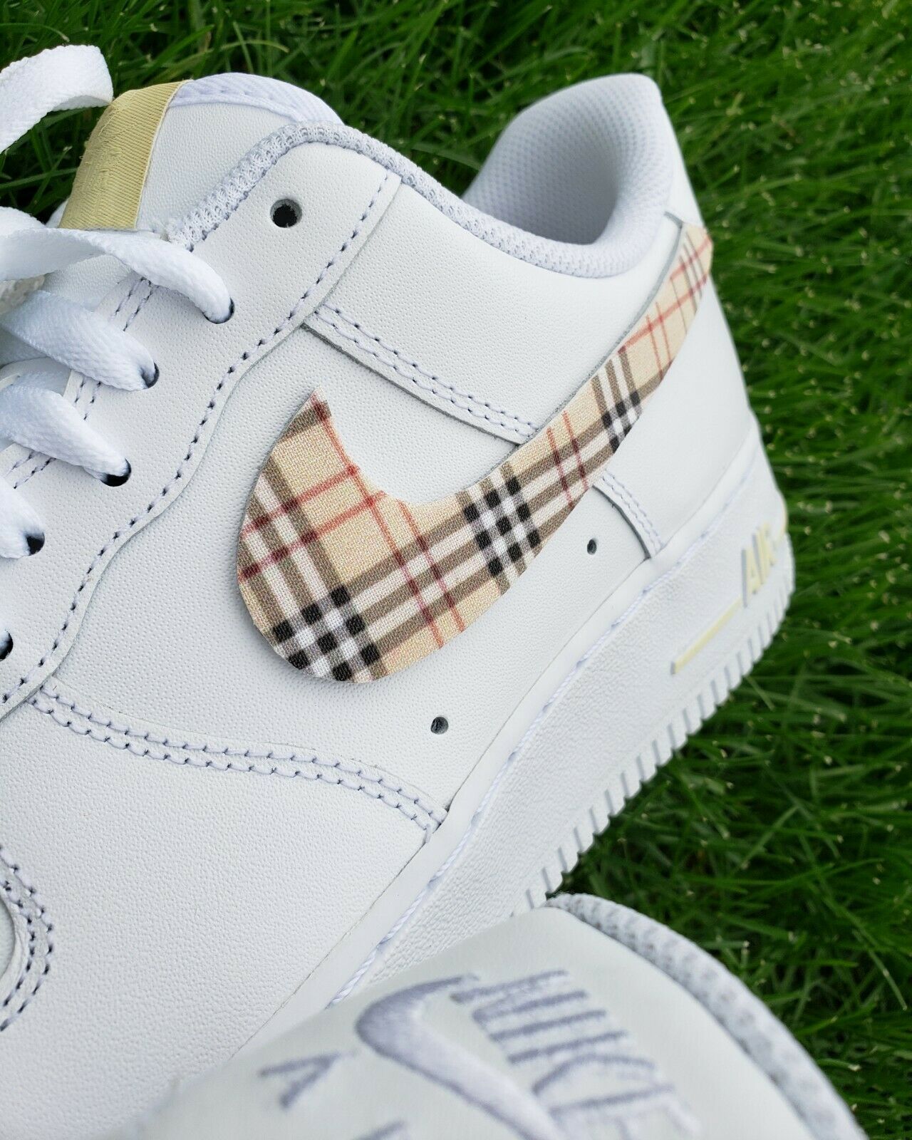 custom plaid air force 1