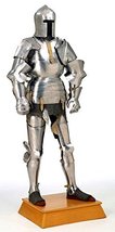 Medieval Knight Barbute Full Suit of Armor Halloween Style Reenactment Costume 