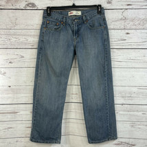 Levi’s 550 Relaxed Youth Boys SZ 10 Husky W30xL26 Jeans Blue 5-Pocket Zip-Fly - $12.20