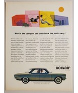 1960 Print Ad Chevrolet Corvair De Luxe 700 4-Door Car with Aluminum 6 E... - $16.81
