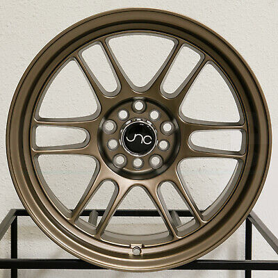 15x8 JNC 021 JNC021 4x100 25 Matte Bronze Wheel Rims Set(4) - Wheels