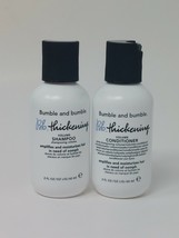 New Bumble &amp; Bumble Thickening Volume Shampoo &amp; Conditioner 2 oz Travel ... - $21.04