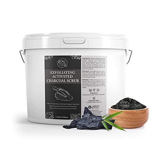 Exfoliating Activated Charcoal Scrub - 128oz - Peppermint