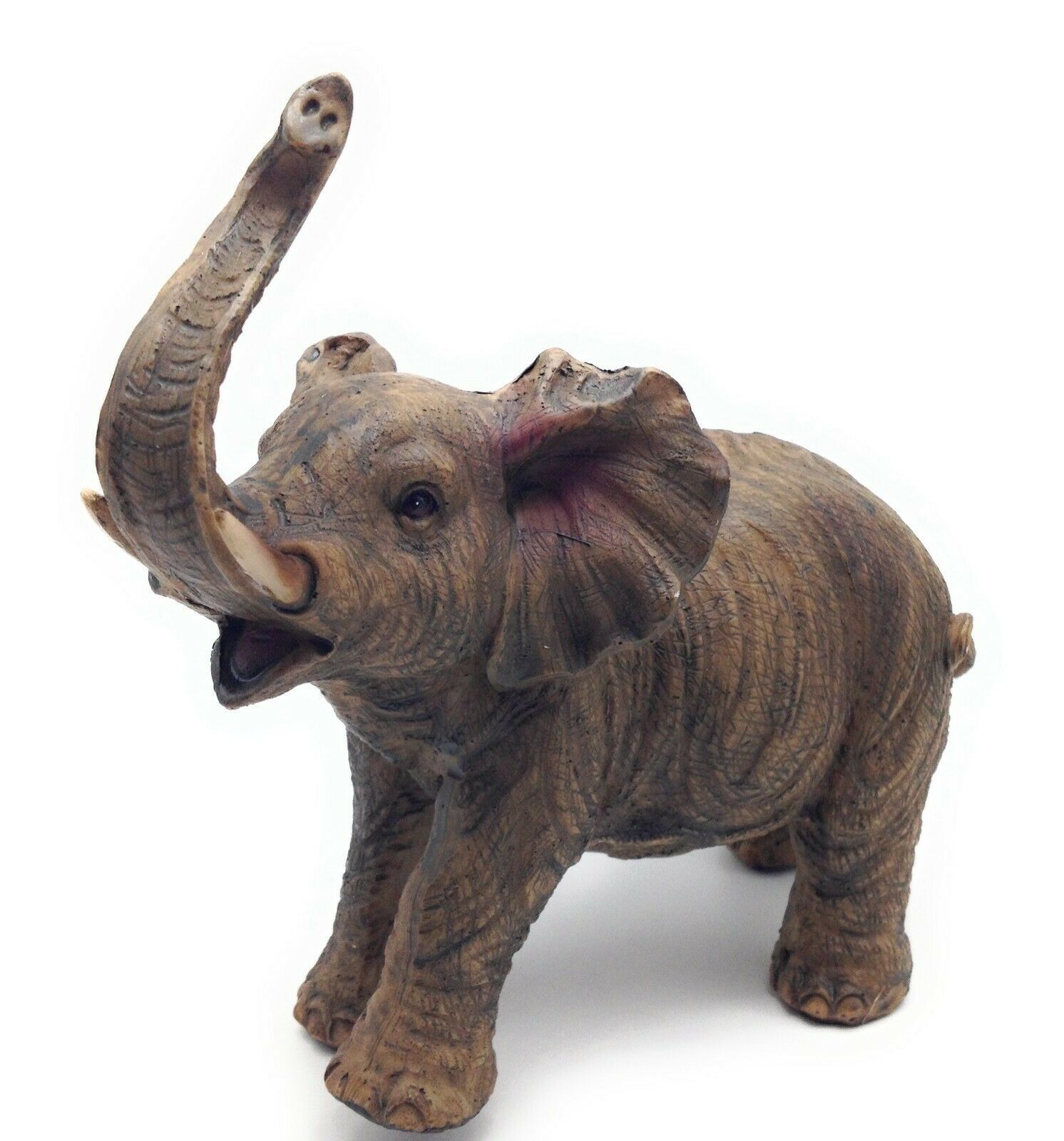 Elephant Figurine Trunk Up 6.25 inch Lucky Home Decor 54136
