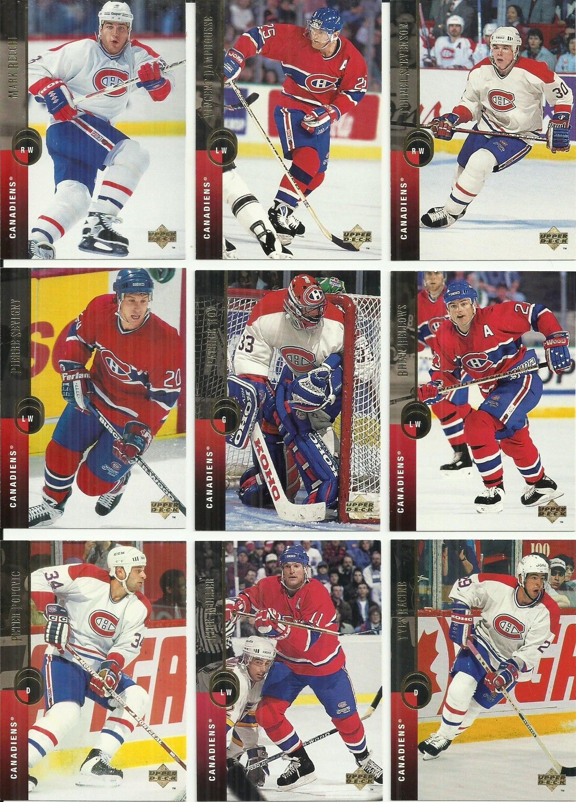 (26) 1994-95 Upper Deck Montreal Canadiens (Complete Team Set w/ SP ...