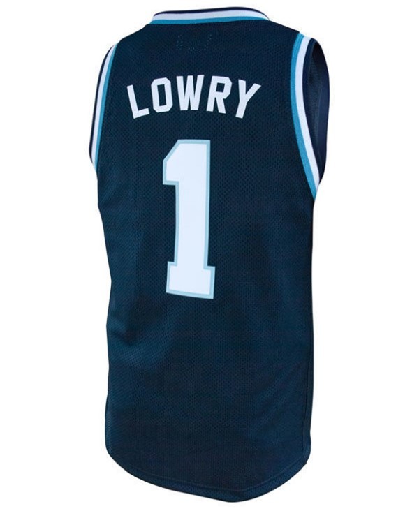 Kyle Lowry #1 College Basketball Custom Jersey Sewn Navy Blue Any Size ...