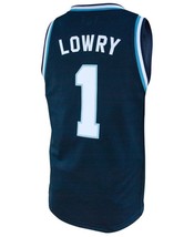 Kyle Lowry #1 College Basketball Custom Jersey Sewn Navy Blue Any Size image 2