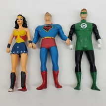 DC Comics Bendable Action Figures Superman Green Lantern wonder woman Lo... - $20.05