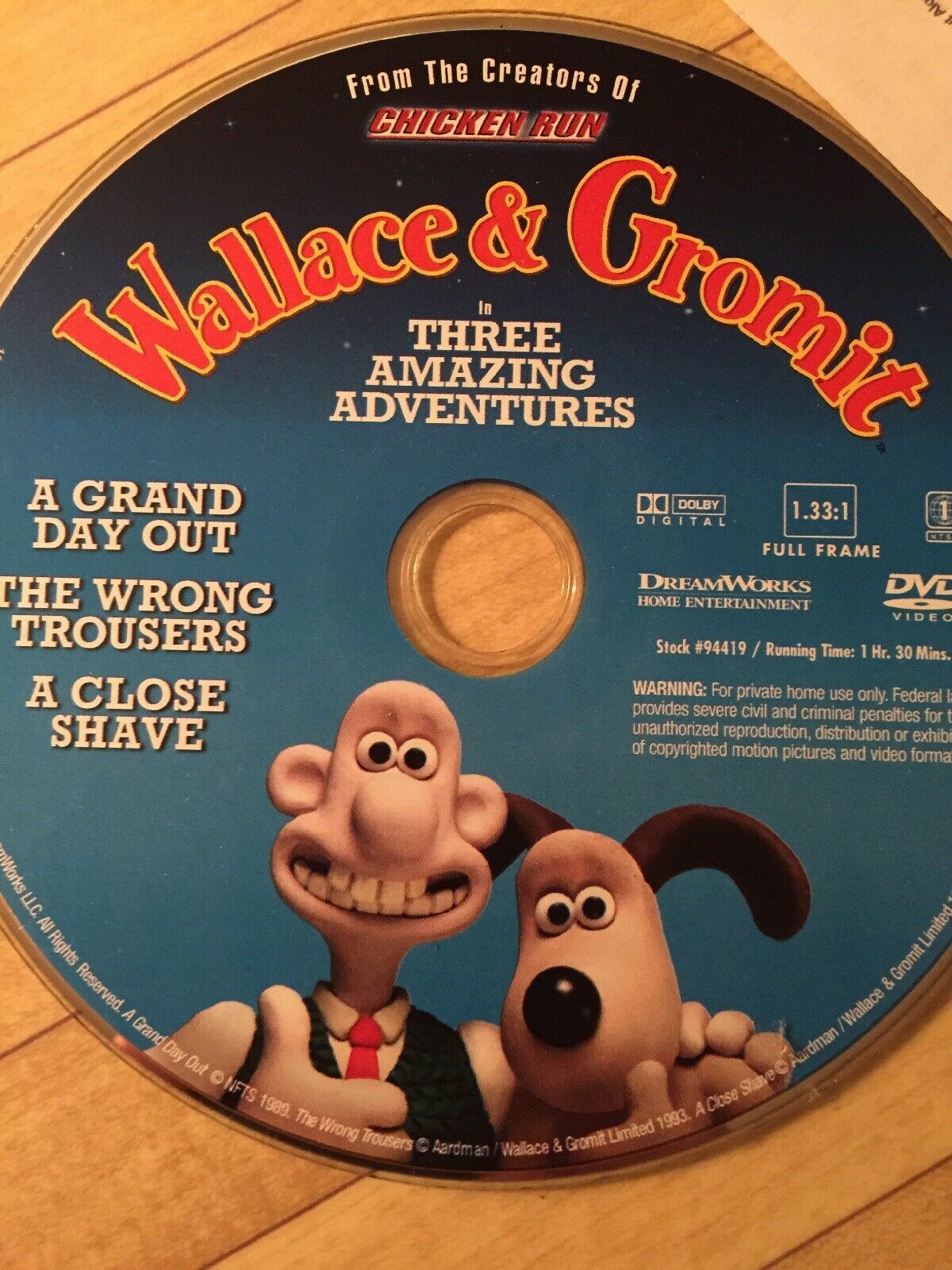 Wallace & Gromit in Three Amazing Adventures DVD A Grand Day Out and