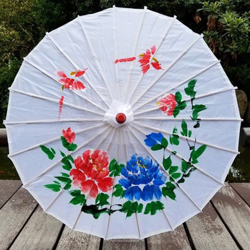 Chinese Classical Style Art Umbrella Silk Cloth Umbrella Decoration