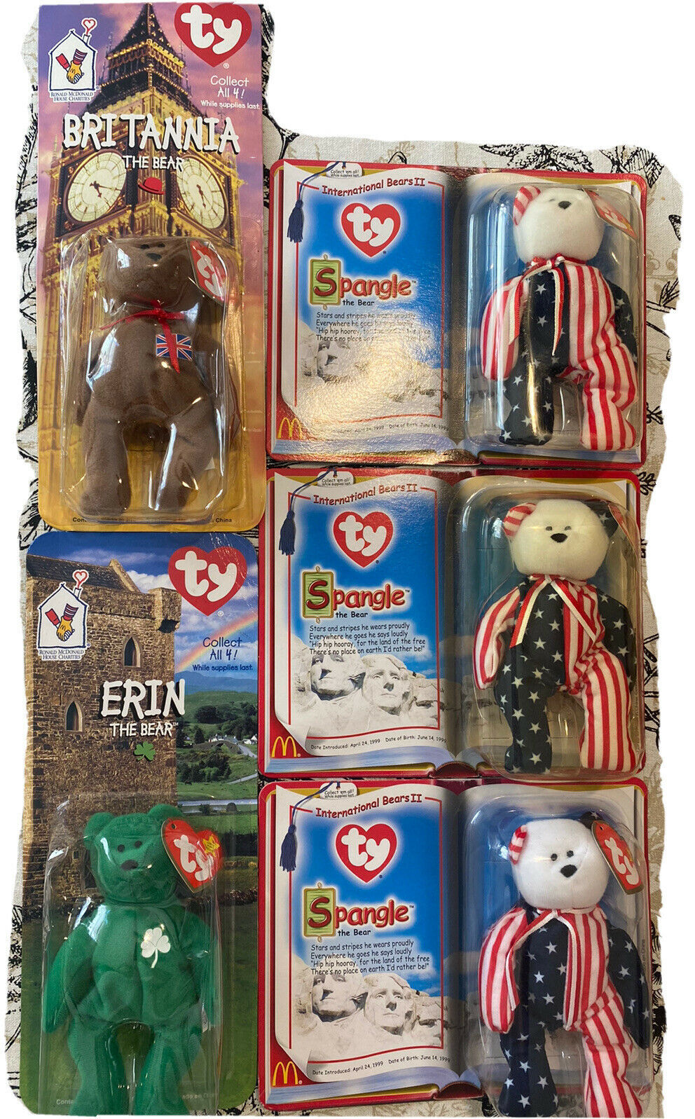 mcdonalds collect all 4 beanie babies